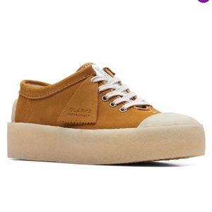 NWT Clarks Tan Tor Hoop Suede Sneakers 8-  out of stock!